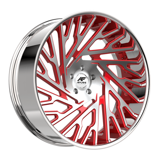 AMANI FORGED CONCAVE DORADO BRUSHED/RED