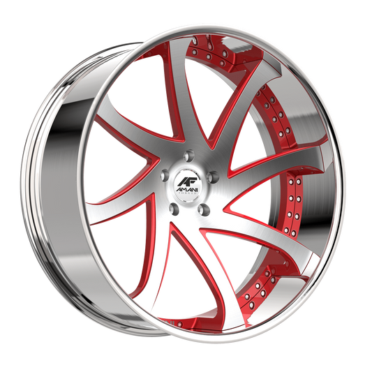 AMANI FORGED CONCAVE EMPIRE BRUSHED/RED