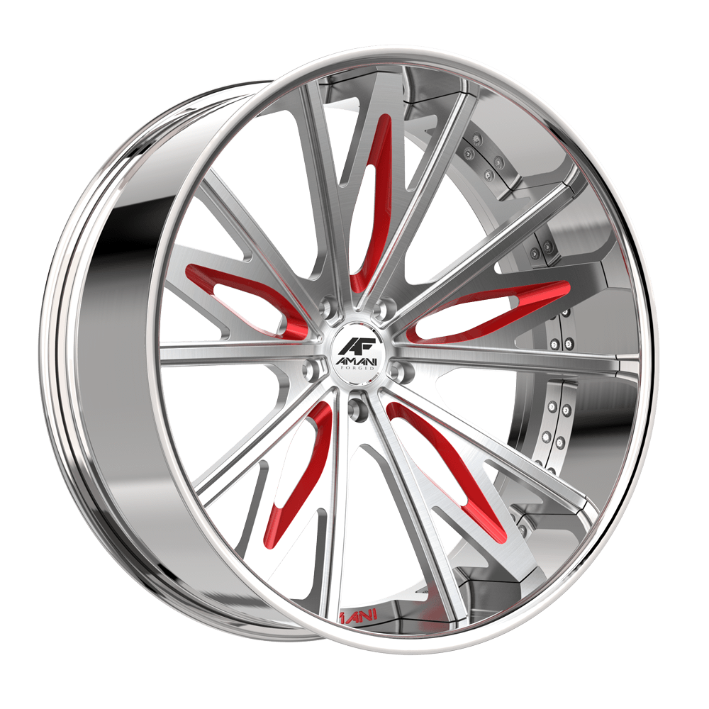 AMANI FORGED CONCAVE SENECA BRUSHED/RED