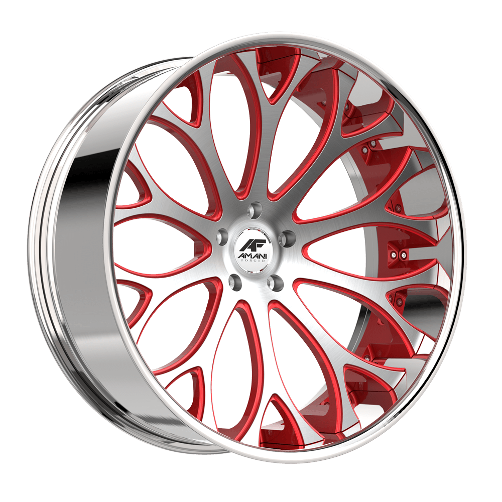 AMANI FORGED CONCAVE TANGO BRUSHED/RED