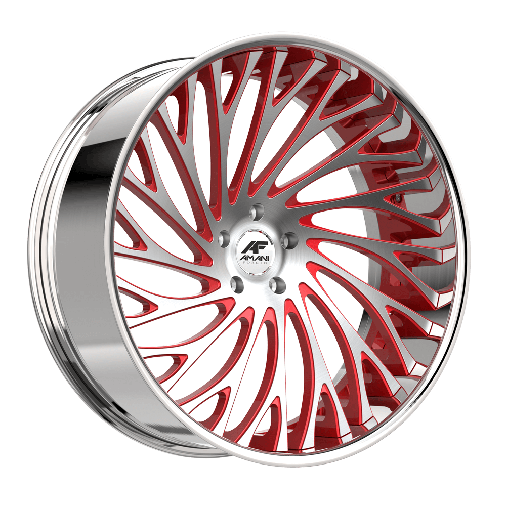 AMANI FORGED CONCAVE VAMOS BRUSHED/RED