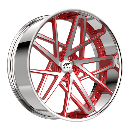 AMANI FORGED CONCAVE BUENO BRUSHED/RED