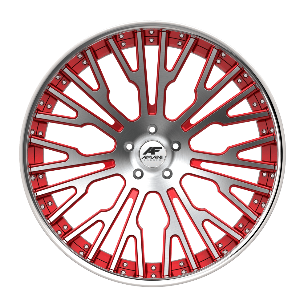 AMANI FORGED CONCAVE RIVALRY BRUSHED/RED