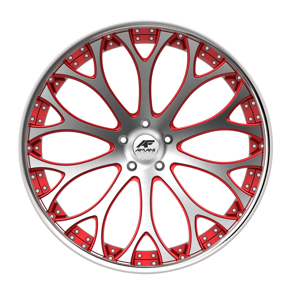 AMANI FORGED CONCAVE TANGO BRUSHED/RED