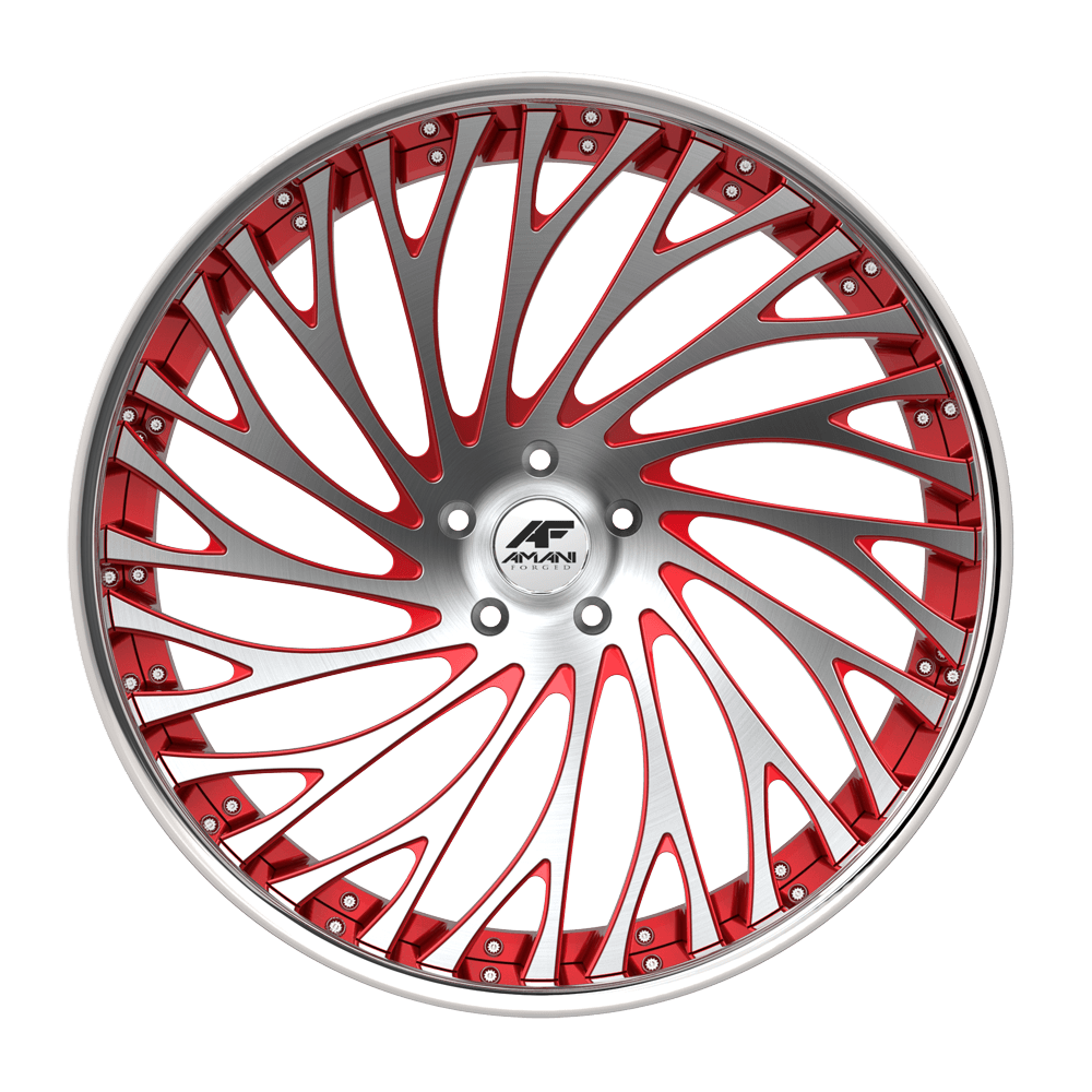 AMANI FORGED CONCAVE VAMOS BRUSHED/RED