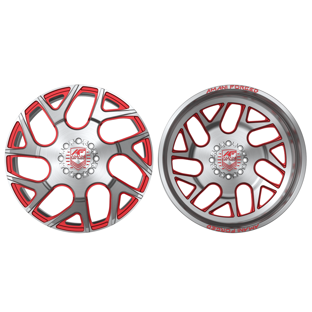 AMANI FORGED DUALLY APOLLO BRUSHED/RED