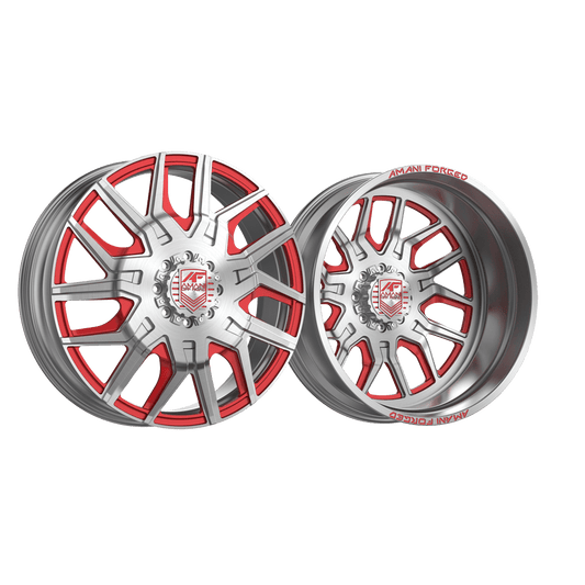 AMANI FORGED DUALLY PERDOMO BRUSHED/RED