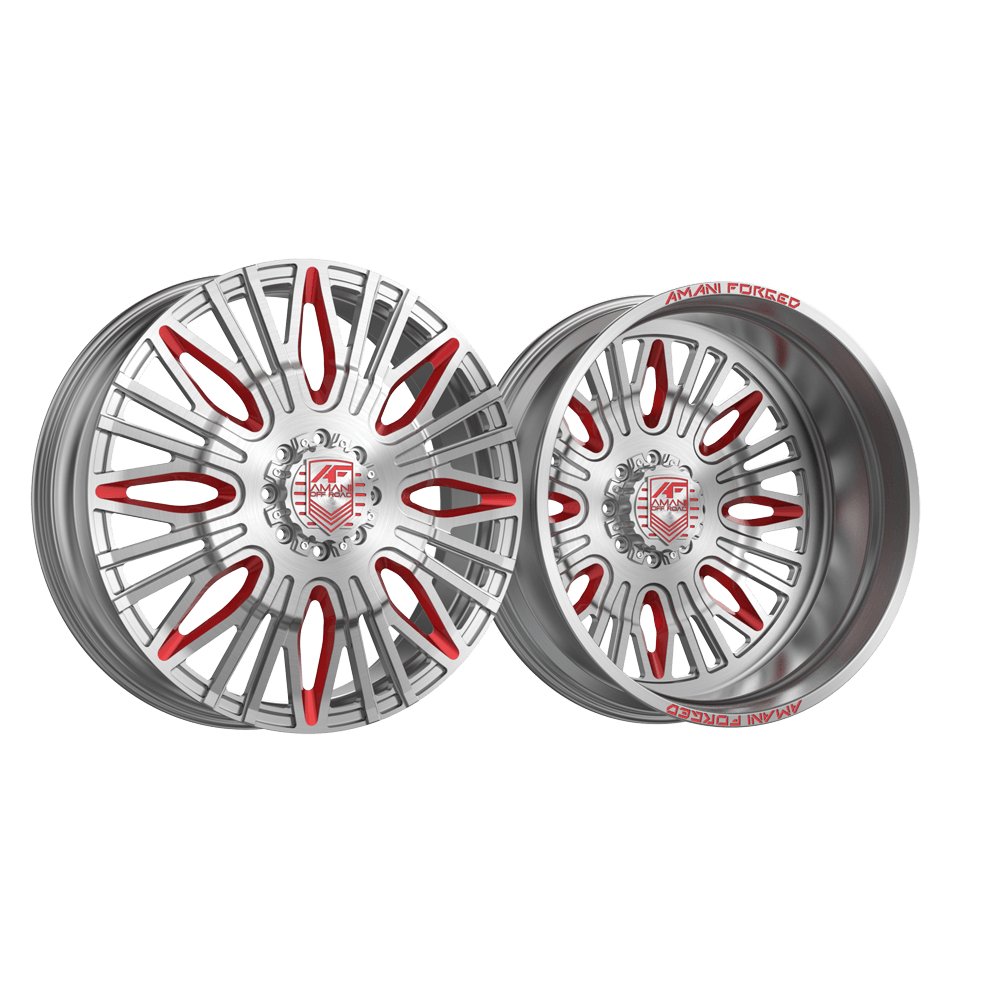 AMANI FORGED DUALLY SENECA BRUSHED/RED