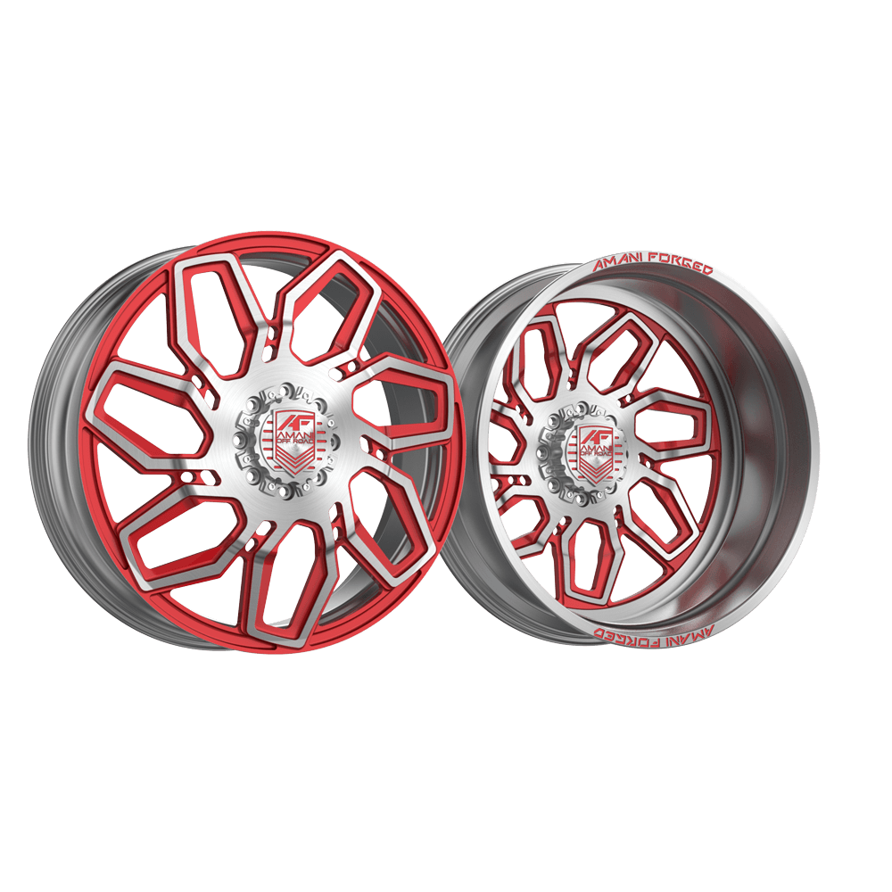 AMANI FORGED DUALLY SMOKED BRUSHED/RED