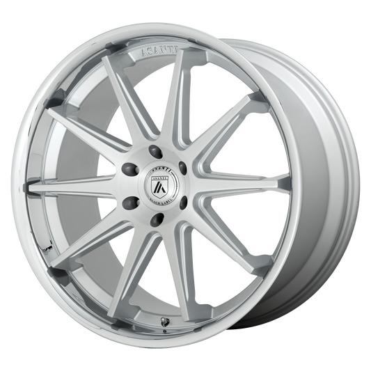 Asanti Black ABL29 22X10 5X120 BRSH SLV CHR LP 30MM