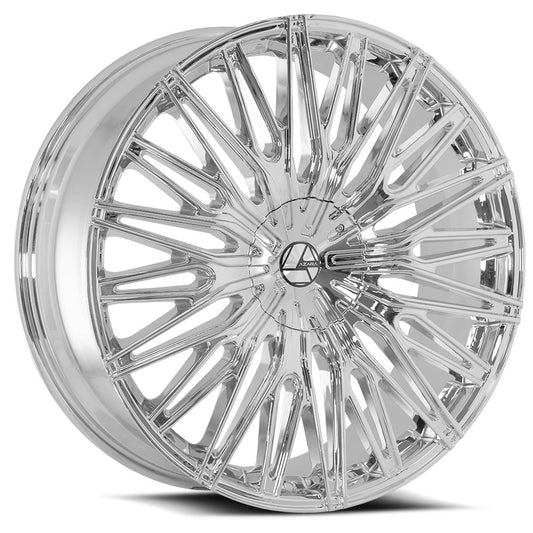 Azara Aza-522 24X9 6X135 6X139.7 +25 Cb 87.1 Chrome