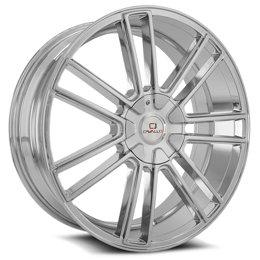 Cavallo CLV-21 24x9 5x 6x Blank +18 Cb 78.1 Chrome