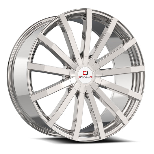 Cavallo CLV-52 26x9.5 6x135 6x139.7 +25 Cb 87.1 Nano Chrome