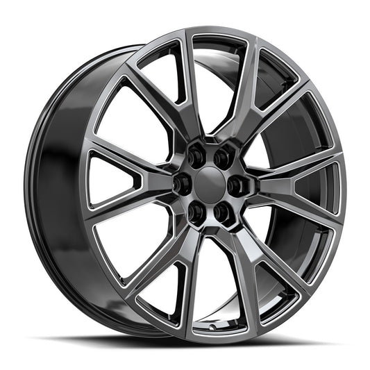 OE. Revolution C-19 22X9 6X139.7 +28 Cb 78.1 Gloss Black & Milled