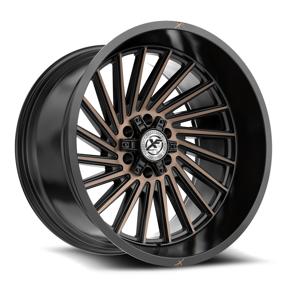 XF Off-Road XF-239 20X10 6X135 6X139.7 -24 Cb 106.4 Satin Black & Bronze Machined Double Dark Tint