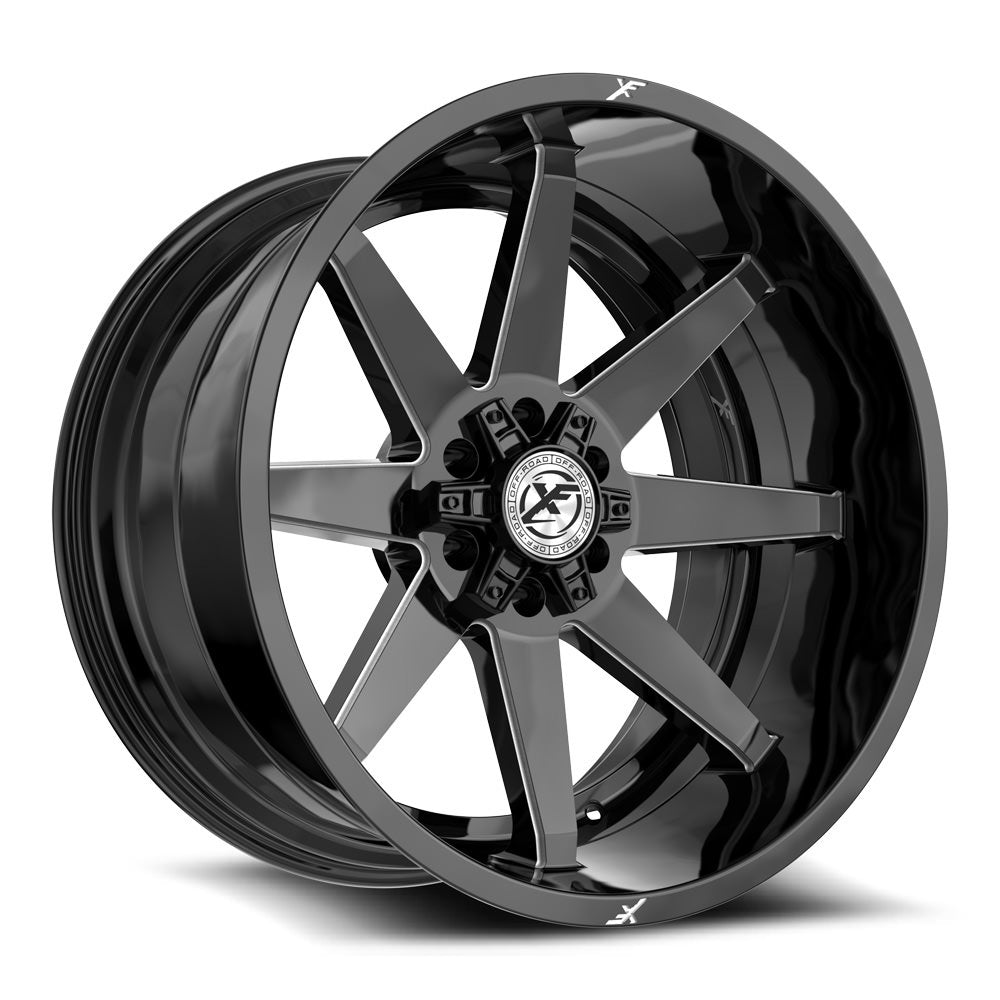 XF Off-Road XF-236 20x9 5x127 5x139.7 +12 Cb 78.1 Gloss Black & Milled
