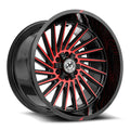 XF Off-Road XF-239 20X9 6X135 6X139.7 0 Cb 106.4 Gloss Black & Red Machined