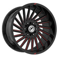 XF Off-Road XF-239 20x9 6x135 6x139.7 +12 Cb 106.4 Gloss Black & Red Milled