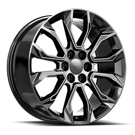 OE. Revolution G-38 26X10 6X139.7 +31 Cb 78.1 Gloss Black & Milled