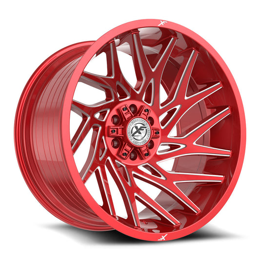 XF Off-Road XF-229 22x10 5x127 5x139.7 -18 Cb 78.1 Anodized Red & Milled