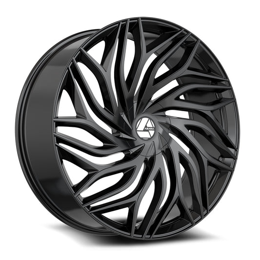 Azara AZA-537 22x9.5 6x135 6x139.7 +22 Cb 108 Gloss Black