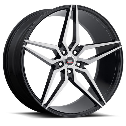 Spec-1 SPM-81 22x10.5 5x Blank +20 Cb 73.1 Gloss Black & Brushed