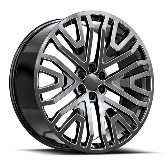 OE. Revolution G-14 24X10 6X139.7 +31 Cb 78.1 Gloss Black & Milled