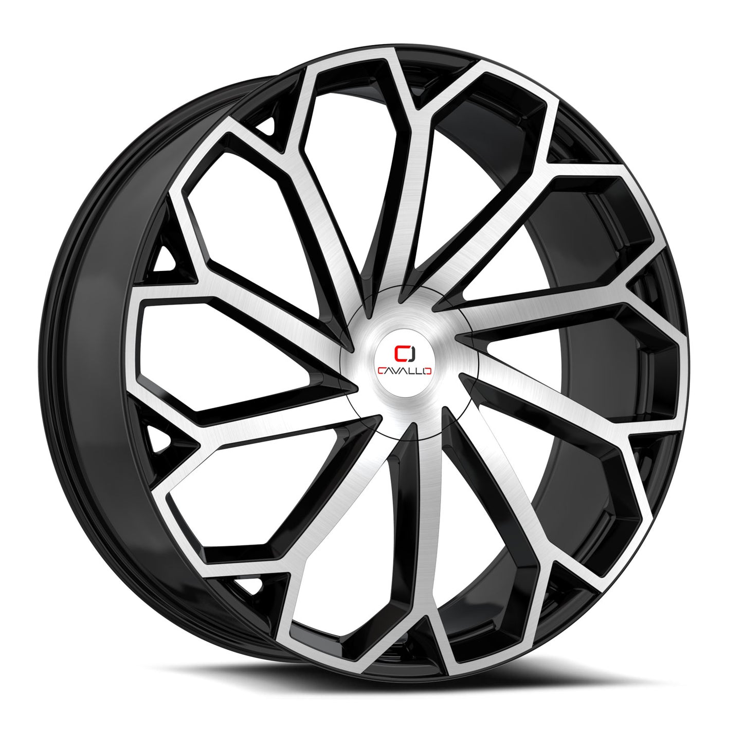 Cavallo CLV-51 18x8.0 5x114.3 5x120 +35 Cb 74.1 Gloss Black & Machined