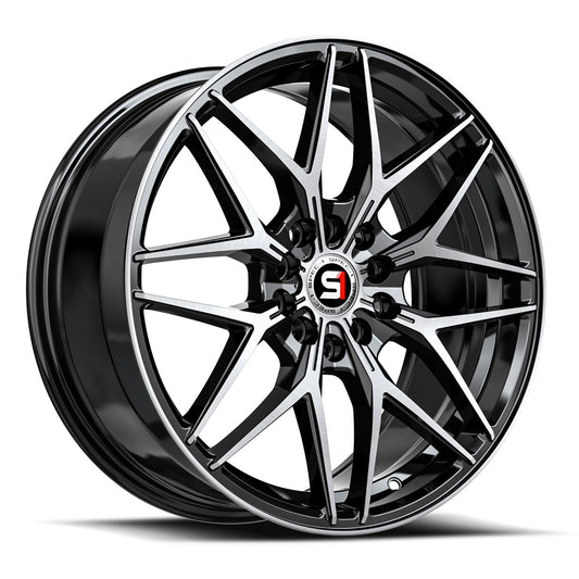 Spec-1 SP-60 18x8.0 5x110 5x114.3 +38 Cb 73.1 Gloss Black & Machined