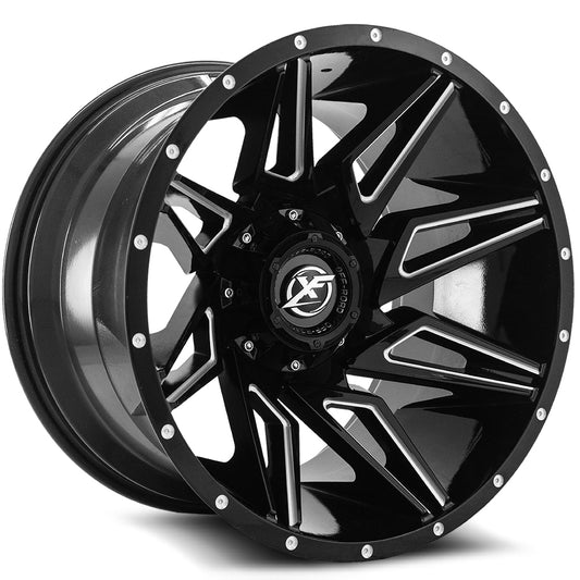 Xf Off-Road Xf-218 20X10 5X114.3 5X127 -12 Cb 78.1 Gloss Black & Milled