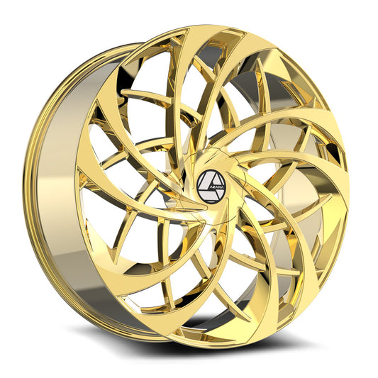 Azara AZA-540 22x9.5 6x135 6x139.7 +22 Cb 108 Gold