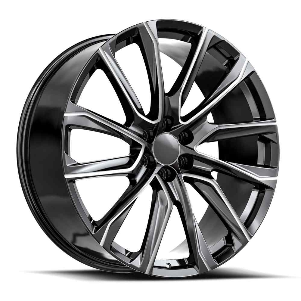 OE. Revolution CAD-34 26x10 6X139.7 +28 Cb 78.1 Gloss Black & Milled
