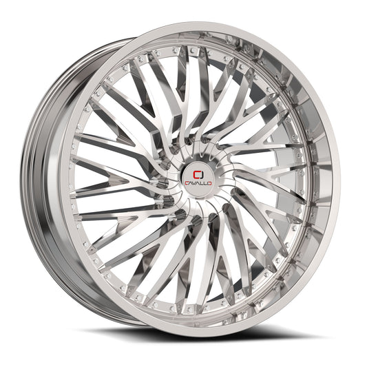 Cavallo CLV-43 18x8.0 5x100 5x114.3 +35 Cb 74.1 Nano Chrome