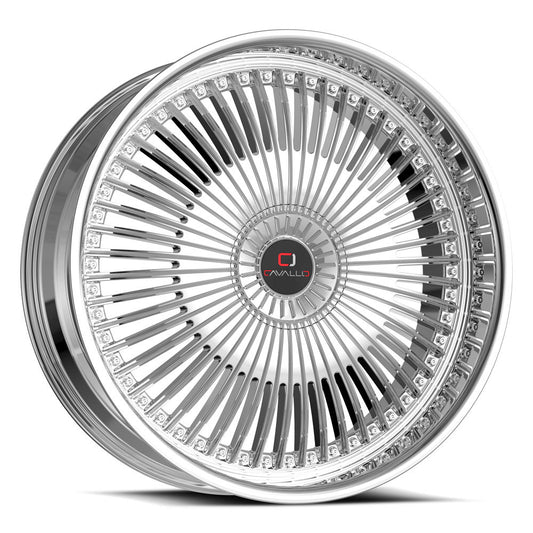 Cavallo CLV-41 20x8.5 5x114.3 5x120 +35 Cb 74.1 Nano Chrome