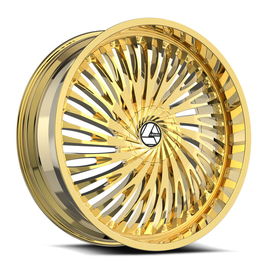 Azara AZA-526 22x8.5 5x114.3 5x120 +38 Cb 74.1 Nano Gold