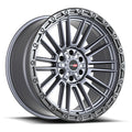 Vortek VRT-604 ZEUS 20x9.5 8x165.1 8x170 0 Cb 125.1 Matte Titanium With Black Bead Ring