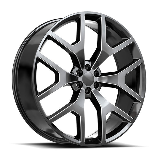 OE. Revolution G-04 30x10 6X139.7 +31 Cb 78.1 Gloss Black & Milled