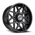 XF Off-Road XF-238 20x10 8x165.1 8x180 -24 Cb 125.2 Gloss Black & Machined Titanium Double Dark Tint