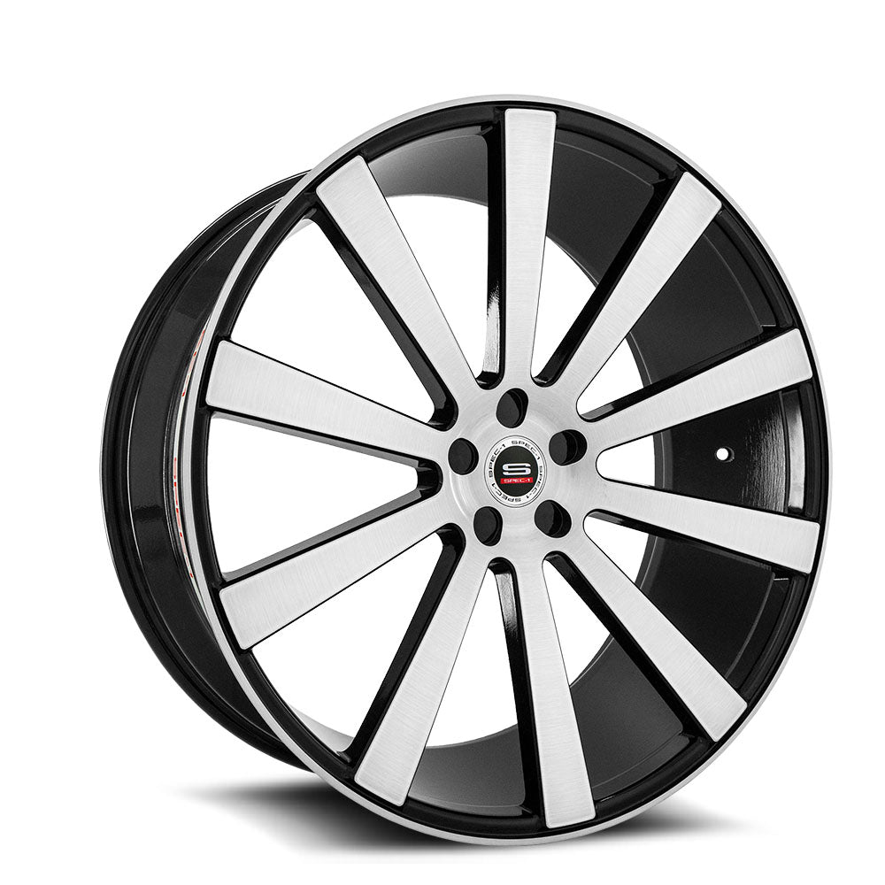 Spec-1 SPL-002 20x10.5 5x Blank +20 Cb 73.1 Gloss Black & Brushed