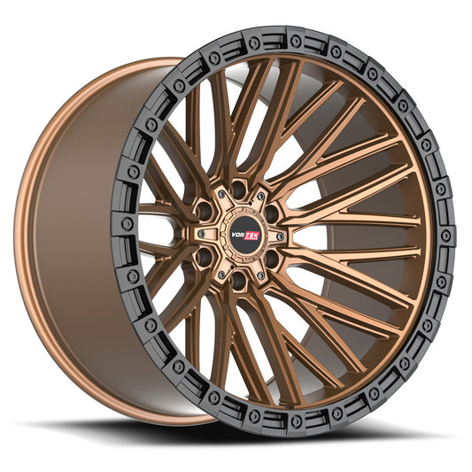 Vortek VRT-608 APOLLO 18x9 6x135 6x139.7 0 Cb 106.1 Matte Bronze With Black Bead Ring