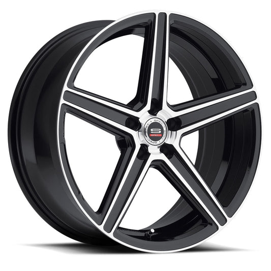 Spec-1 SP-8 20x9 5x114.3 +35 Cb 73.1 Gloss Black & Machined
