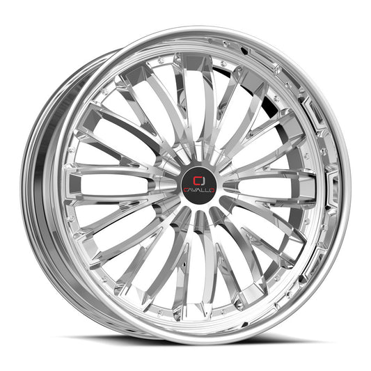 Cavallo CLV-42 18x8.0 5x100 5x114.3 +35 Cb 74.1 Nano Chrome