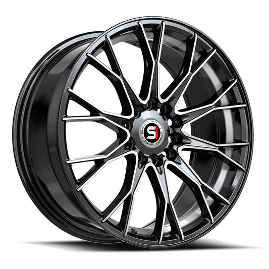 Spec-1 SP-59 17x7.5 4x100 4x114.3 +42 Cb 73.1 Gloss Black & Machined & undercut
