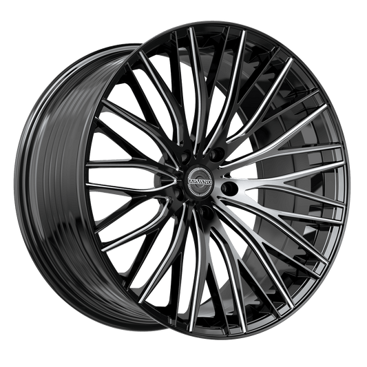 Arvano AV-50 Madrid 22x9 5x114.3 +32 Cb 73.1 Gloss Black & Milled
