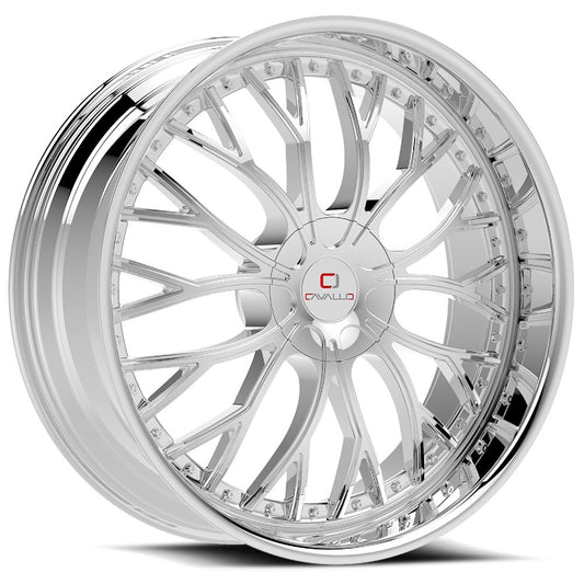 Cavallo Clv-33 18X8 5X112 5X114.3 +35 Cb 74.1 Chrome