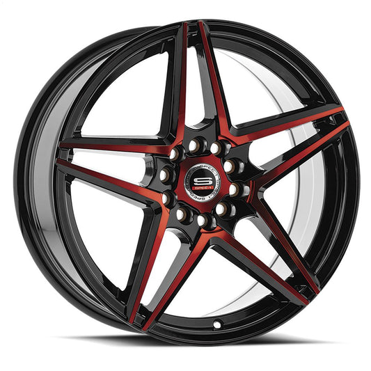 Spec-1 SP-54 17x7.5 5x110 5x114.3 +42 Cb 73.1 Gloss Black & Red Machined