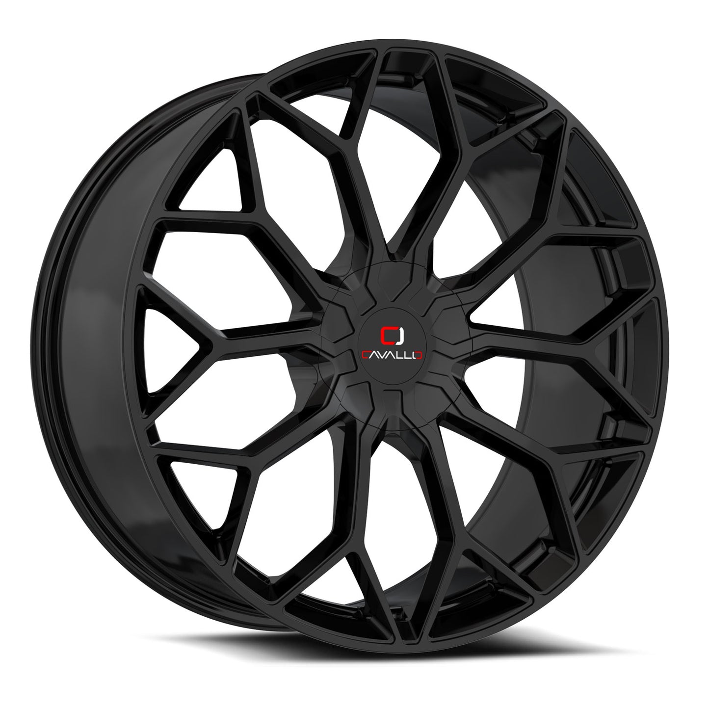 Cavallo CLV-44 20x8.5 5x110 5x114.3 +35 Cb 74.1 Gloss Black