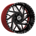 Xfx Flow Xfx-306 24X14 5X127 5X139.7 -76 Cb 78.1 Gloss Black & Milled With Red Inner