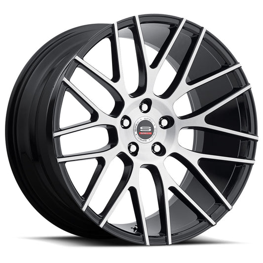 Spec-1 Luxury Spl-001 22X10.5 5x Blank +20 Cb 73.1 Gloss Black & Brushed