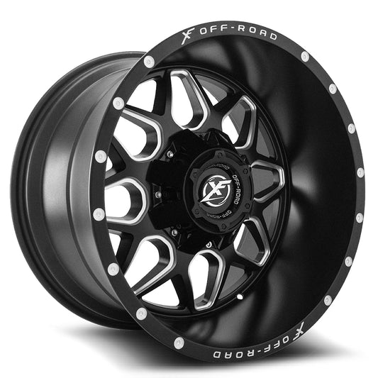 Xf Off-Road Xf-202 20X10 5X114.3 5X127 -12 Cb 78.1 Matte Black & Machined